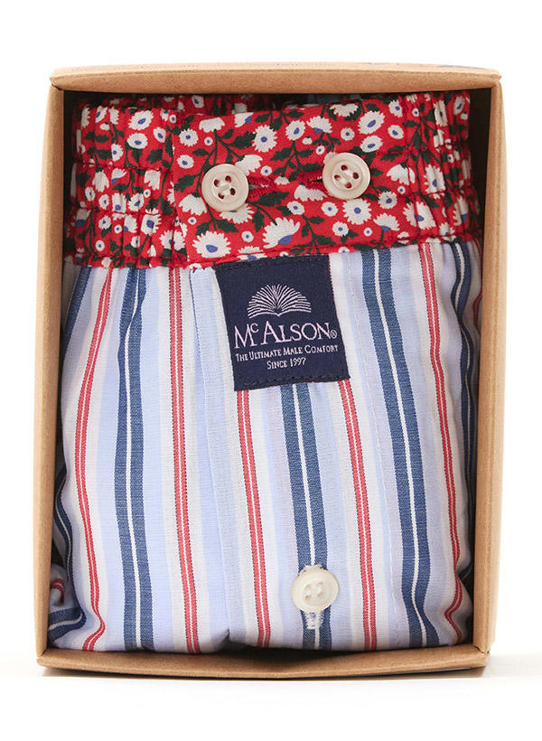 MC ALSON Boxershorts 5206/blau-rot Image 1