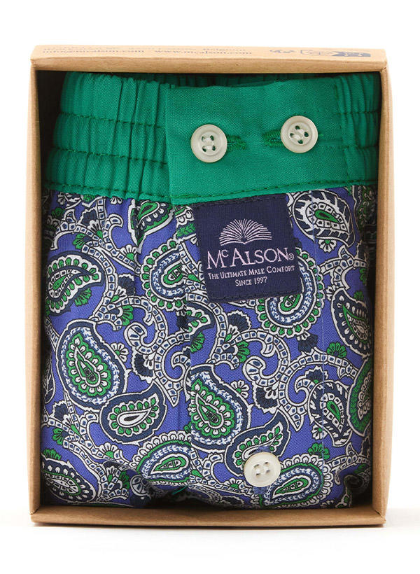 MC ALSON Boxershorts 5244/blau-grün Image 1