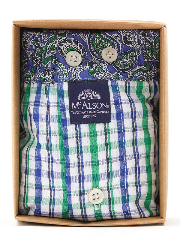 MC ALSON Boxershorts 5203/blau-grün Image 1