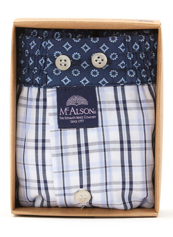 MC ALSON Boxershorts 5209/weiß-blau Image 1
