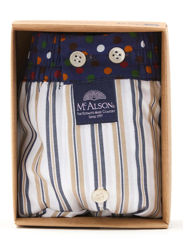 MC ALSON Boxershorts 5210/weiß-dunkelblau Image 1