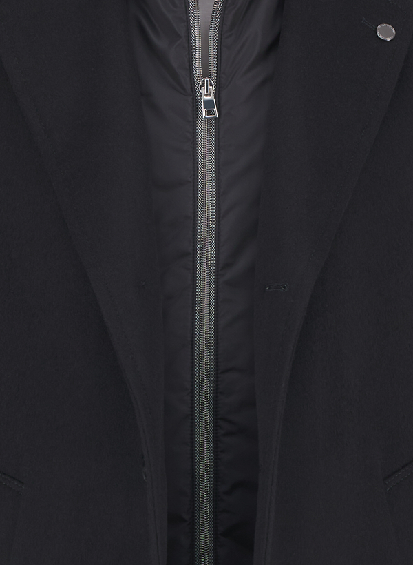 Thumbnail - BALDESSARINI Herren Mantel schwarz unifarben