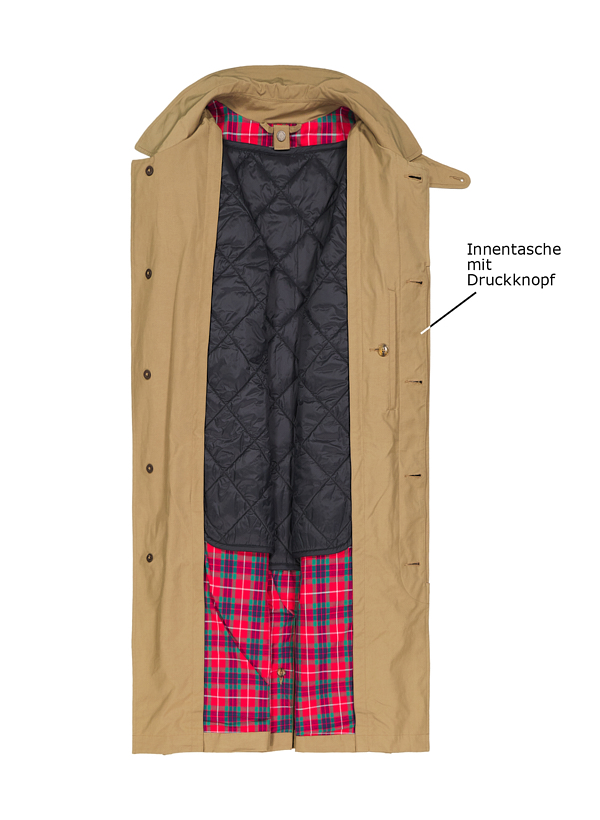 Thumbnail - Baracuta Herren Mantel beige unifarben