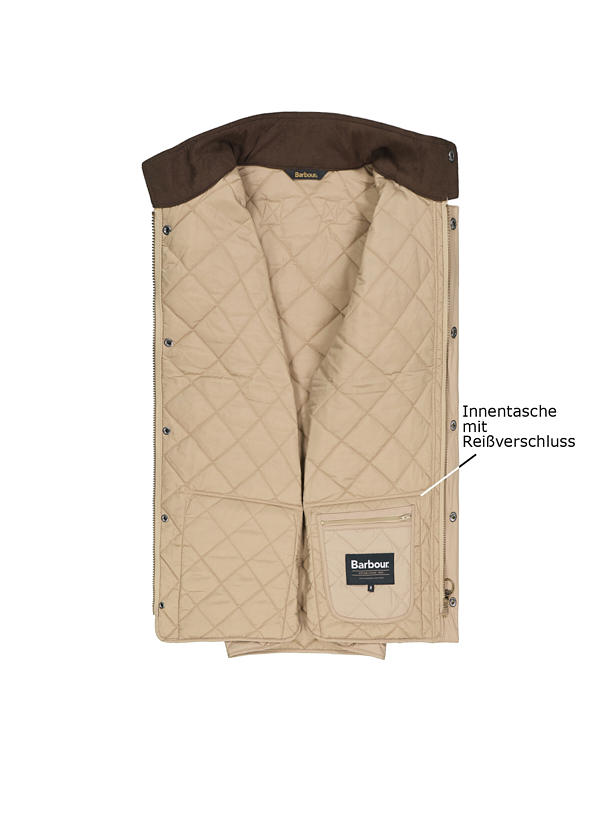 Barbour Weste Lowerdale Gilet stone MGI0245ST34 Image 2