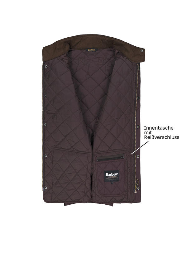 Barbour Weste Lowerdale Gilet brown MGI0245BR91 Image 2