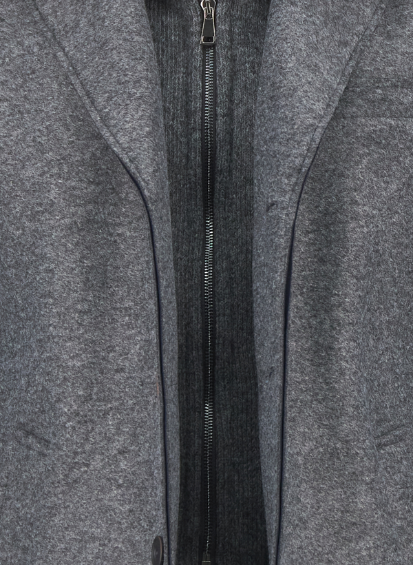 Thumbnail - BOB Herren Mantel grau unifarben