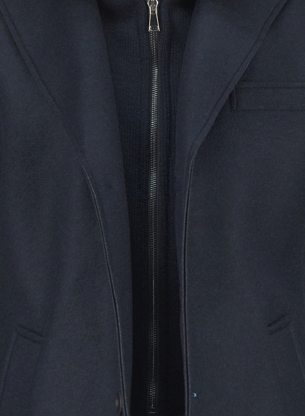 Thumbnail - BOB Herren Mantel blau unifarben