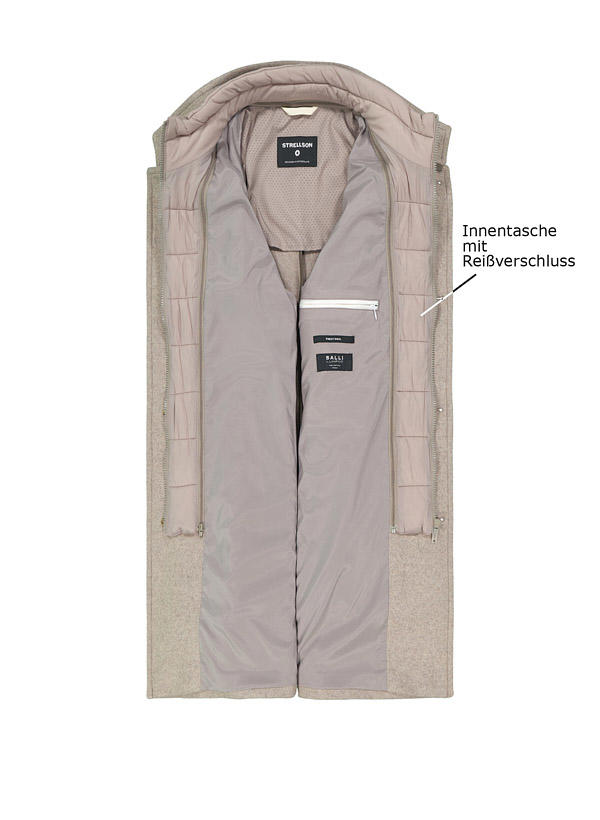 Strellson, Mantel Finlay, beige meliert