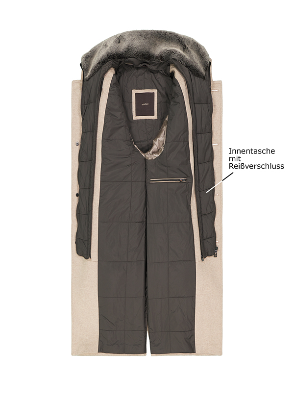 Thumbnail - Windsor Herren Mantel beige unifarben