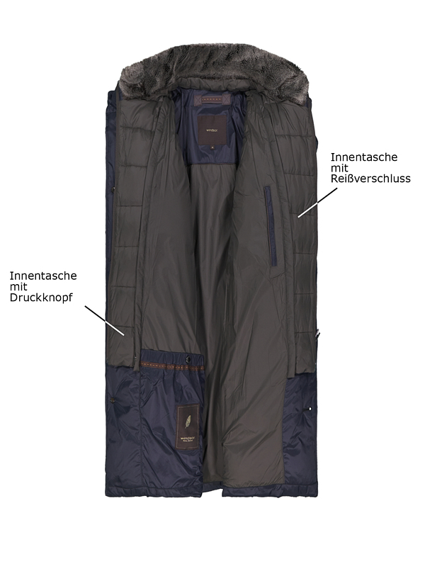 Thumbnail - Windsor Herren Jacken blau unifarben