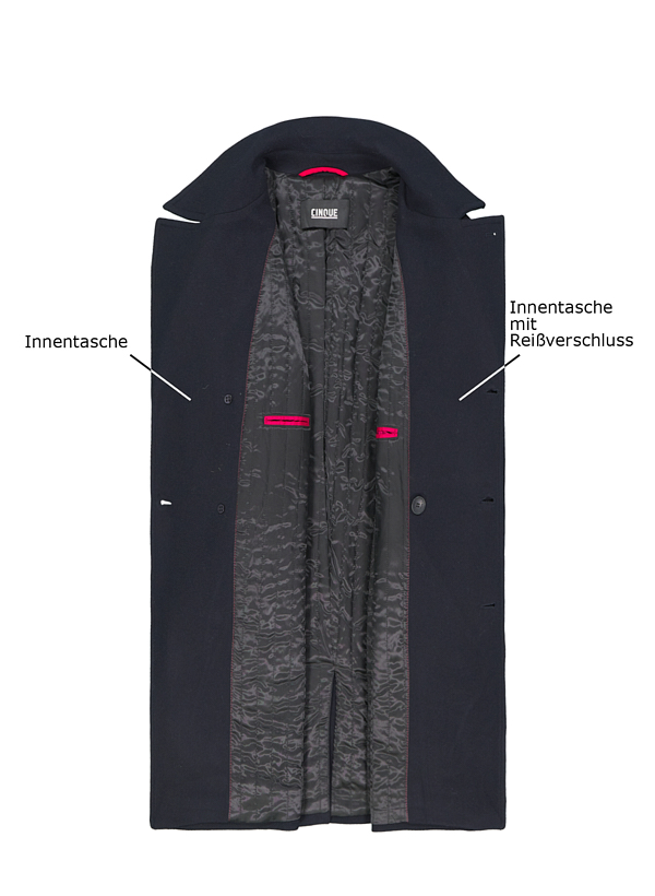 Thumbnail - CINQUE Herren Jacke blau unifarben