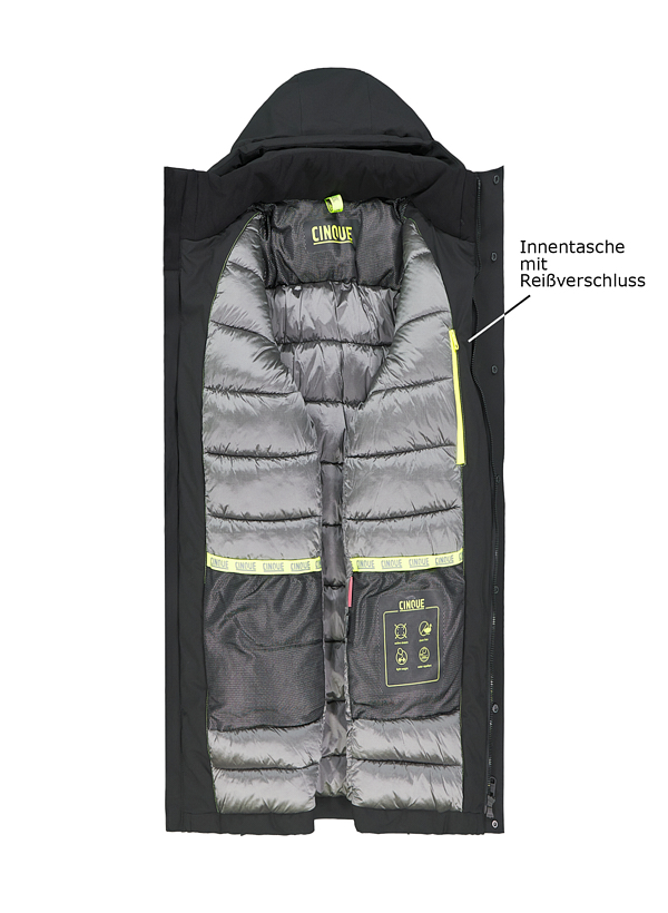 Thumbnail - CINQUE Herren Parka schwarz