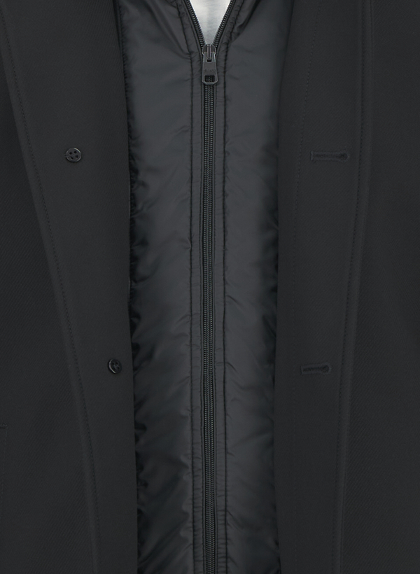 Thumbnail - CINQUE Herren Mantel schwarz unifarben