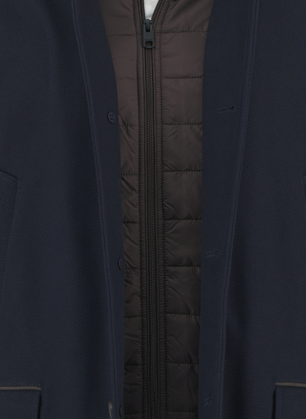 Thumbnail - CINQUE Herren Mantel blau Fischgrat