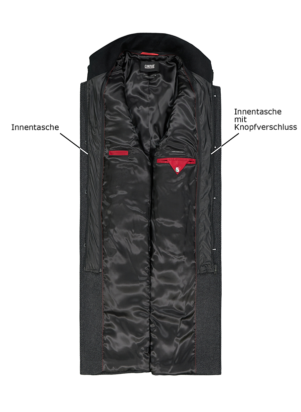 Thumbnail - CINQUE Herren Mantel grau