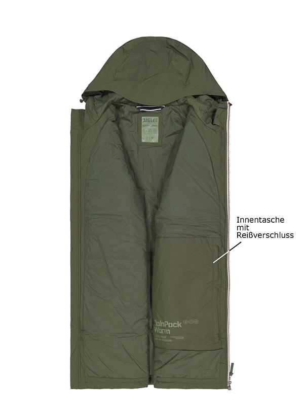 Aigle Jacke Rainpack Warm90 avocat BM502 Image 2