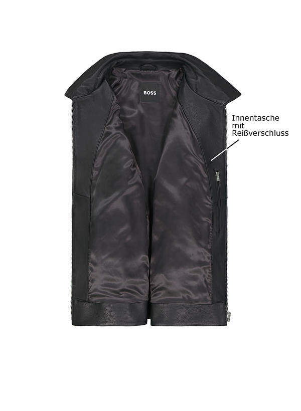 BOSS Black Lederjacke Mapson 50543214/001 Image 2