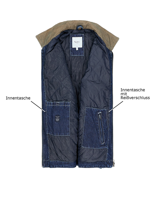 Thumbnail - Pepe Jeans Herren Jacken blau unifarben