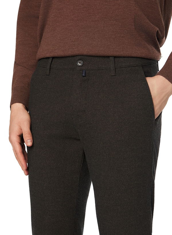 Thumbnail - Pierre Cardin Herren Chino braun meliert