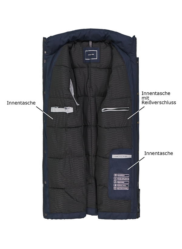 Thumbnail - Pierre Cardin Herren Jacke blau unifarben