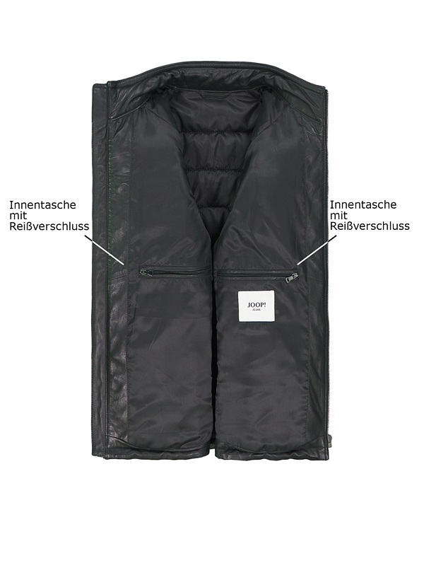 Thumbnail - JOOP! Herren Lederjacke schwarz