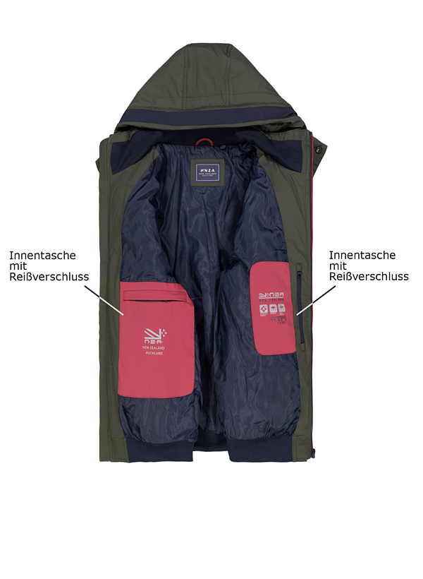 Thumbnail - N.Z.A. Herren Jacken grün unifarben