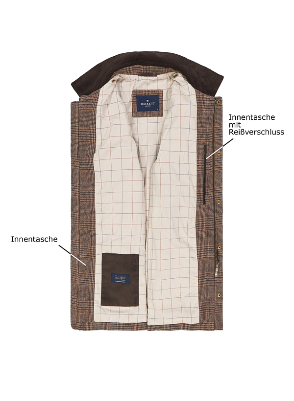 Thumbnail - HACKETT Herren Jacken beige kariert