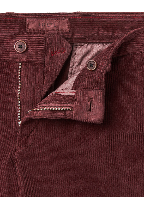 Thumbnail - HILTL Herren Hose rot Slim Fit