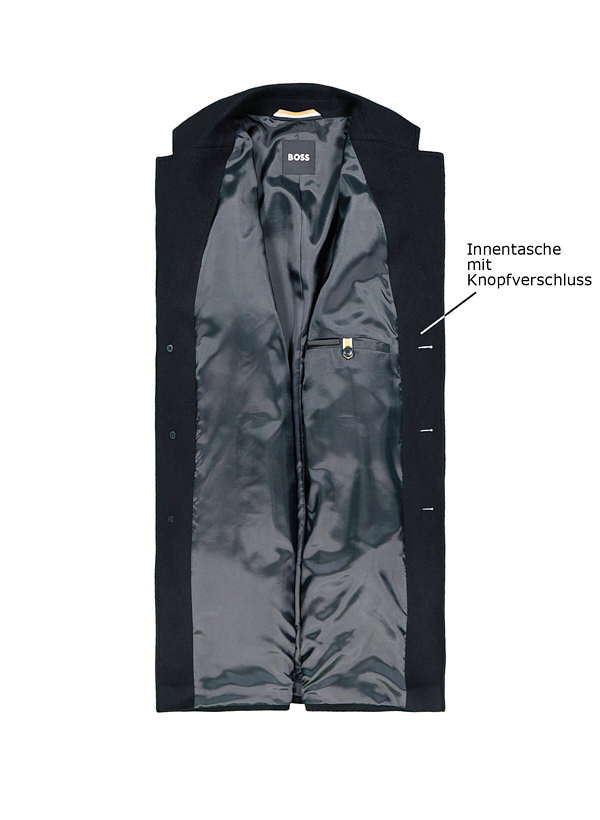 Thumbnail - BOSS Black Herren Mantel schwarz