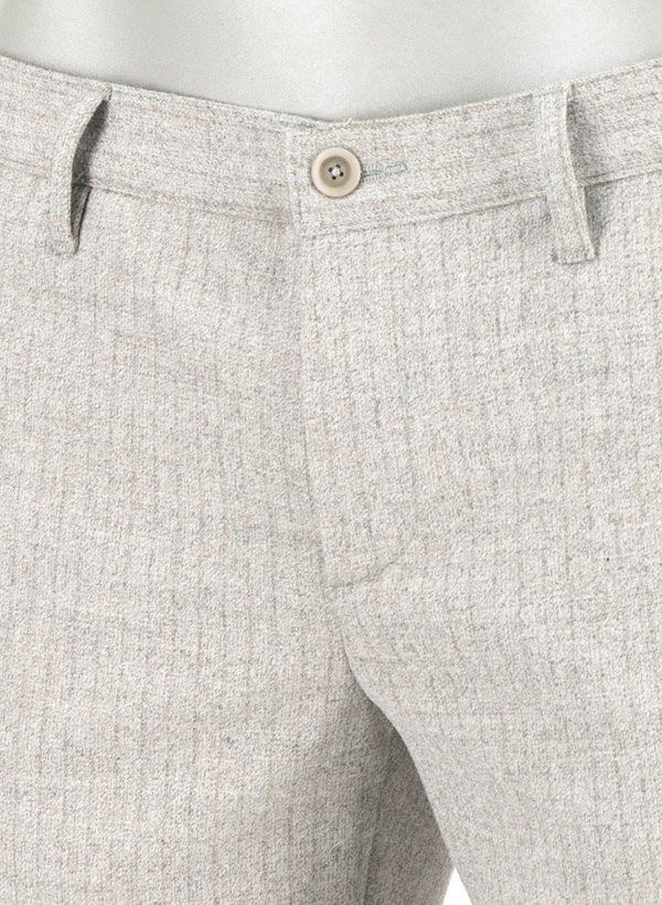 Thumbnail - Alberto Herren Hosen grau meliert Slim Fit
