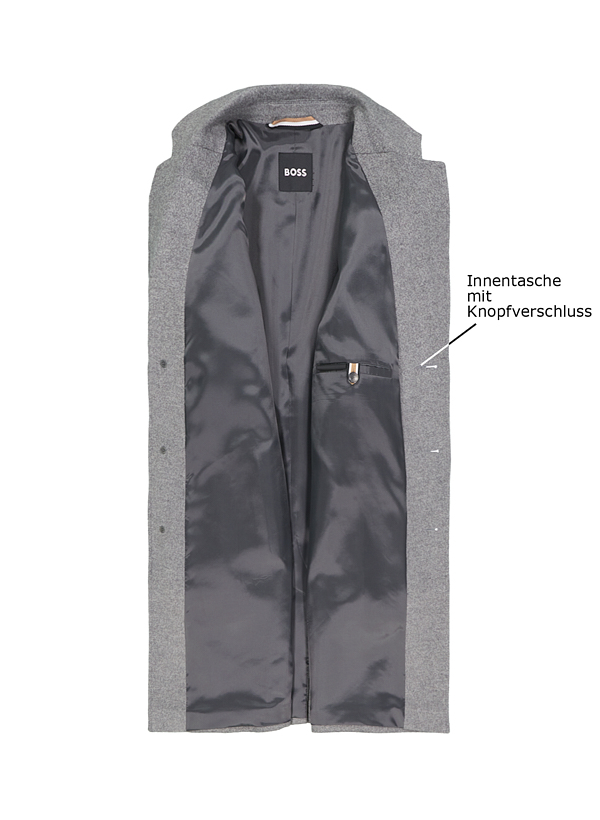Thumbnail - BOSS Black Herren Mantel grau
