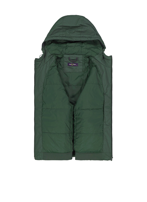 Thumbnail - Fred Perry Herren Jacke grün unifarben