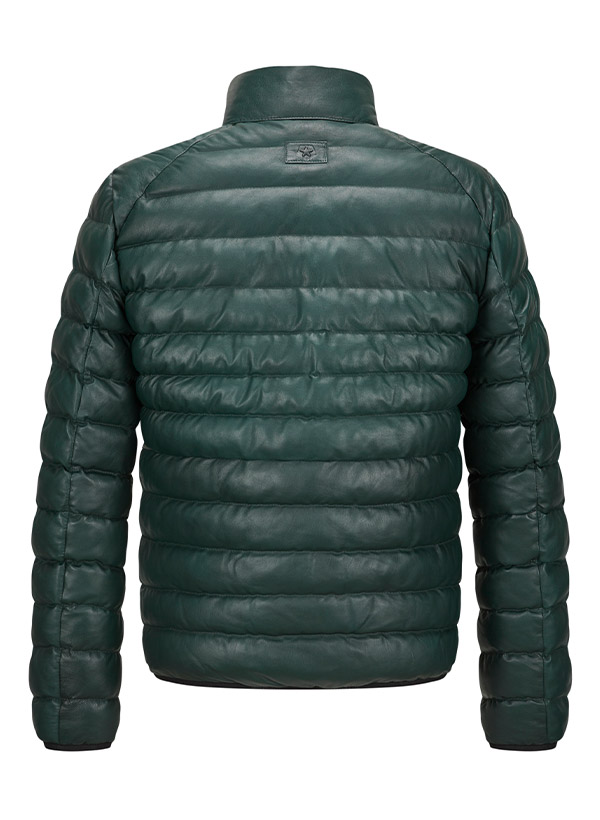 Thumbnail - MILESTONE Herren Lederjacke grün unifarben