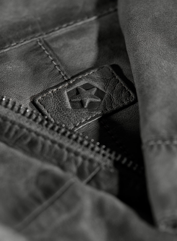 Thumbnail - MILESTONE Herren Lederjacke grau