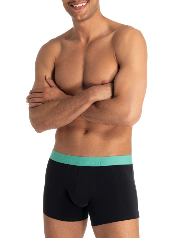 Thumbnail - bruno banani Herren Unterwäsche grün,schwarz Baumwolle & Mix unifarben