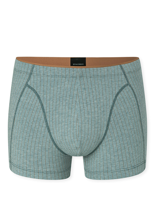 Thumbnail - Schiesser Herren Unterwäsche grün Baumwolle & Mix Gemustert