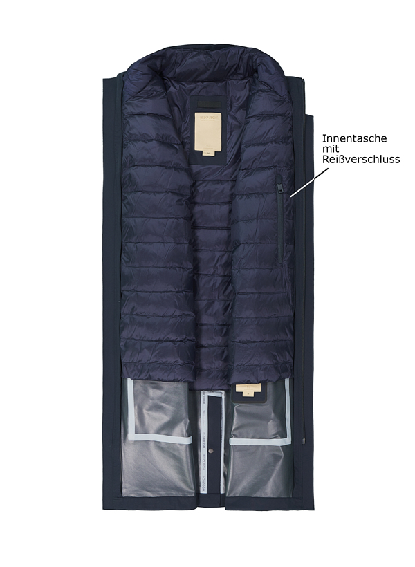 Thumbnail - WOOLRICH Herren Mantel blau unifarben