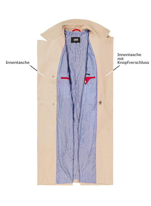 Thumbnail - CINQUE Herren Mäntel beige unifarben