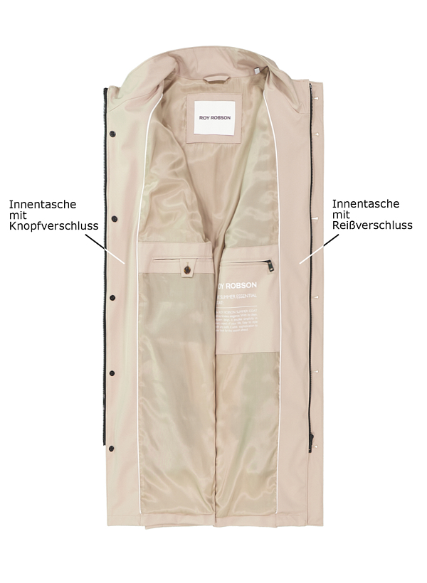 Thumbnail - ROY ROBSON Herren Mäntel beige unifarben