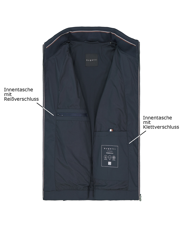 Thumbnail - bugatti Herren Jacken blau unifarben