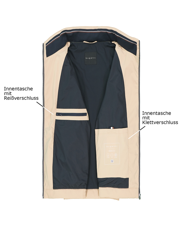 Thumbnail - bugatti Herren Jacken beige unifarben