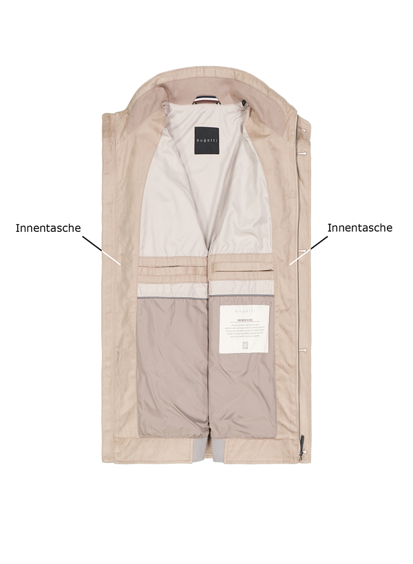 Thumbnail - bugatti Herren Jacke beige unifarben