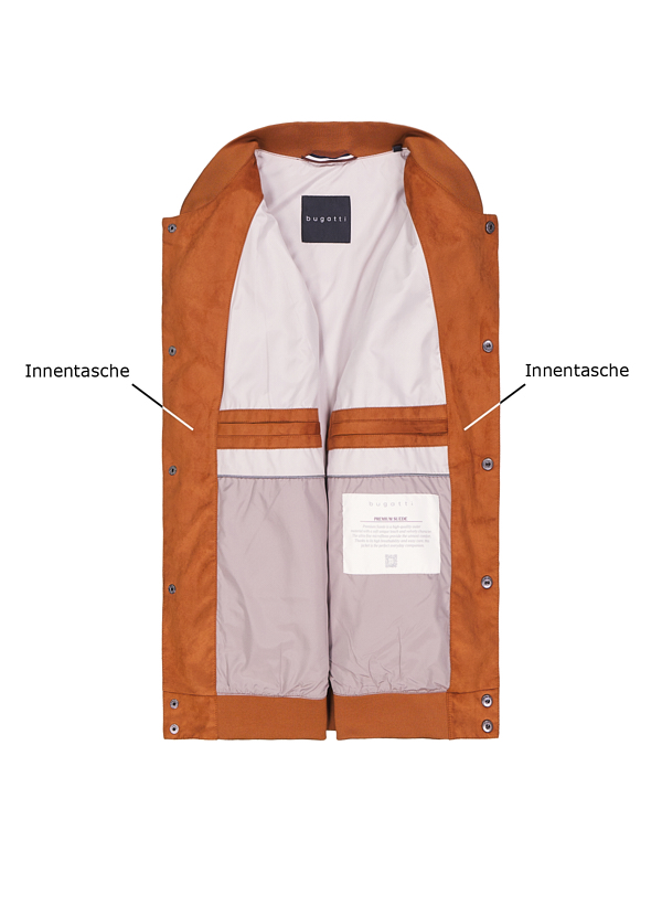 Thumbnail - bugatti Herren Jacke cognac unifarben