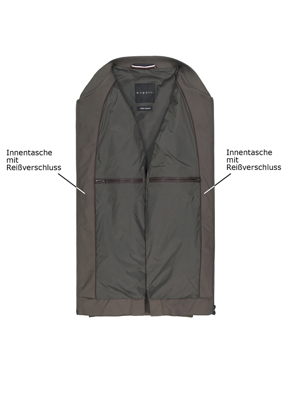 Thumbnail - bugatti Herren Jacken braun,grau unifarben