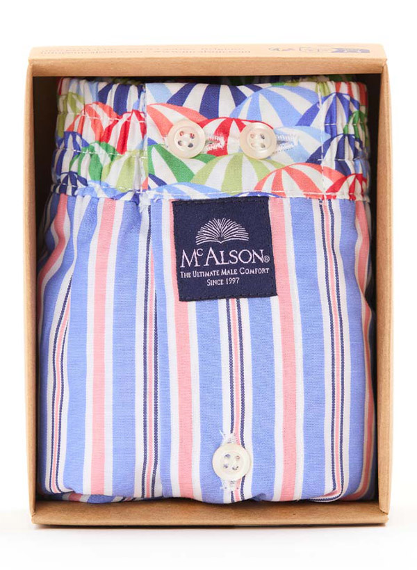 MC ALSON Boxershorts 5311/rosa-blau Image 1