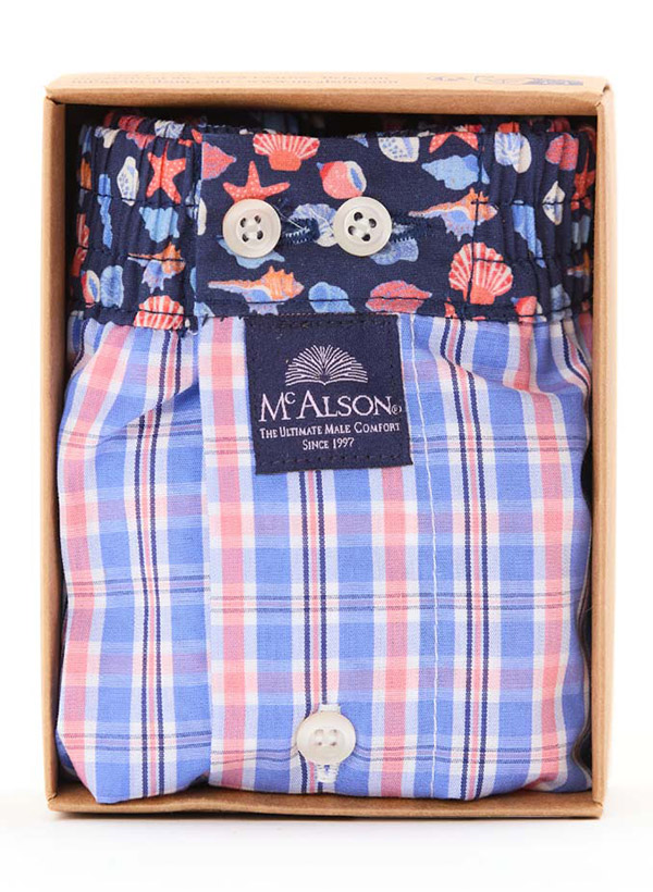 MC ALSON Boxershorts 5312/rosa-blau Image 1