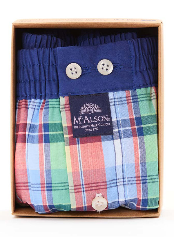 MC ALSON Boxershorts 5331/grün-rot-blau Image 1