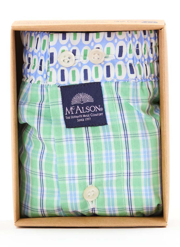 MC ALSON Boxershorts 5318/hellgrün-blau Image 1