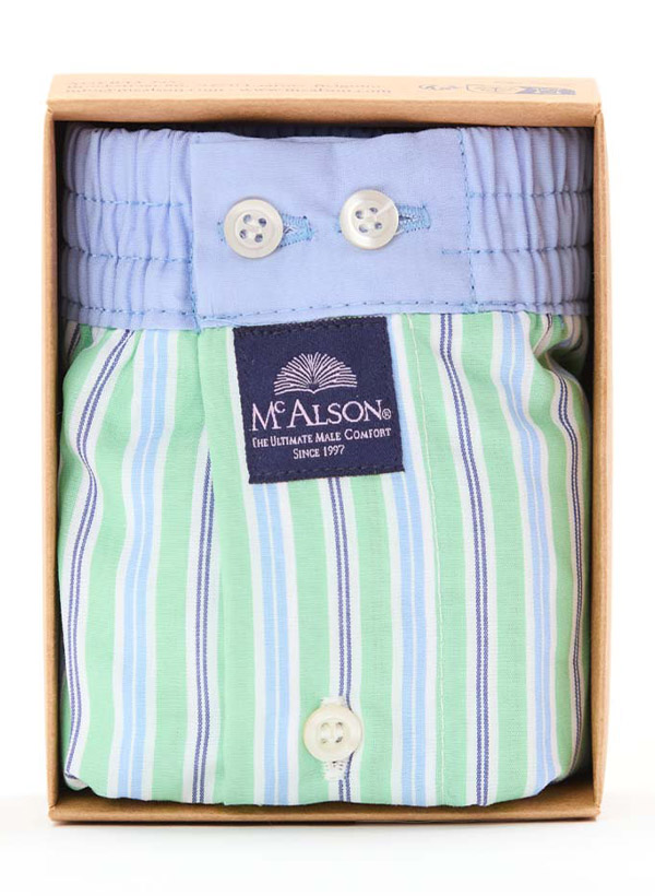 MC ALSON Boxershorts 5317/hellgrün-blau Image 1