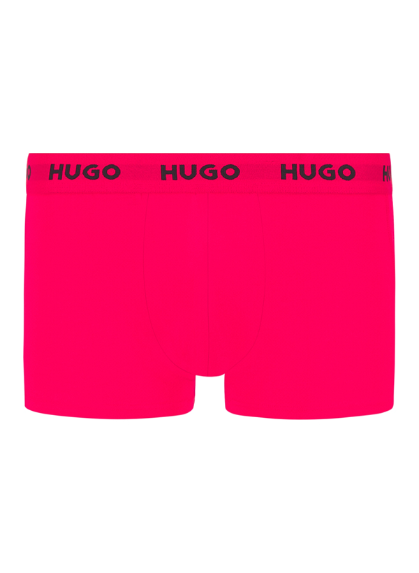 Thumbnail - HUGO Herren Trunks rot,schwarz,weiß Baumwolle & Mix unifarben